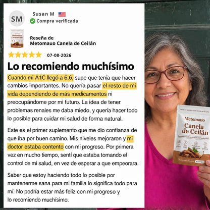 Canela de Ceilán (equivalente a 7200 mg) con aceite MCT